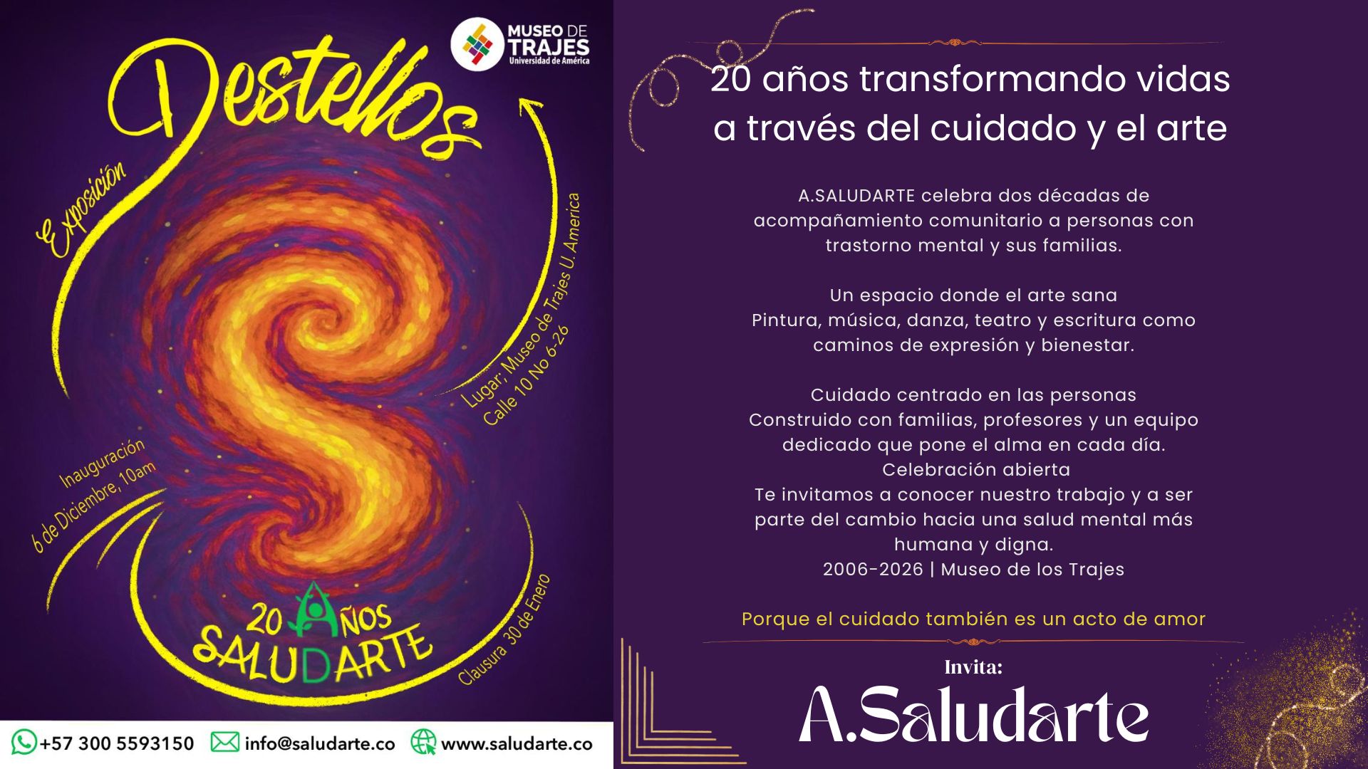 Lee más sobre el artículo Celebración 20 años: 2006 -2026